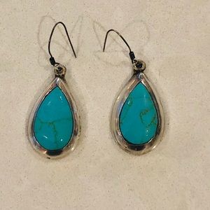 Silver and Turquoise Earrings - Authentic